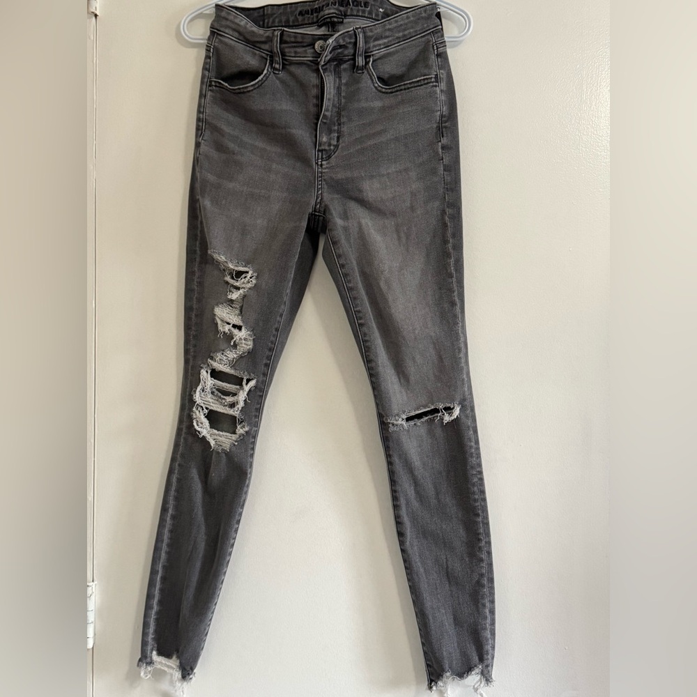 American eagle outfitters-super hi-rise jeggings (size 4)